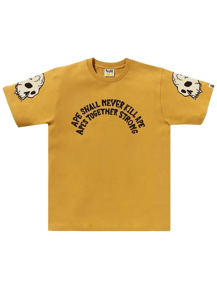 Футболка BAPE Souvenir Skull Tee — изображение 1 из 2, желтый