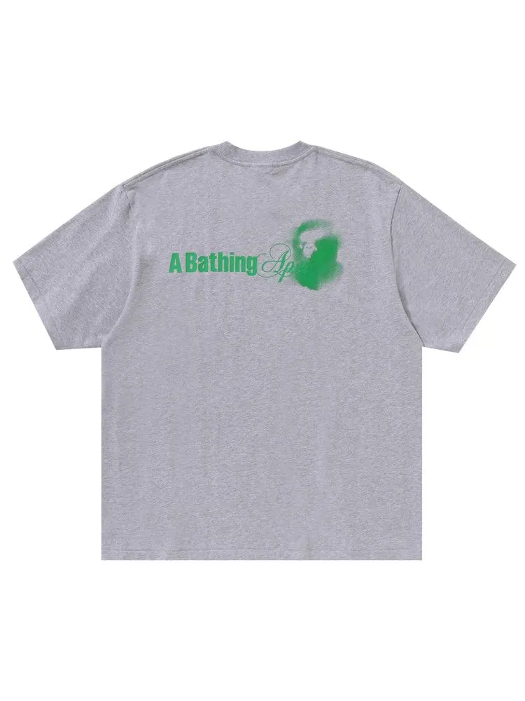 Футболка BAPE Water Print Logo Relaxed Fit Tee — изображение 2 из 4, серый