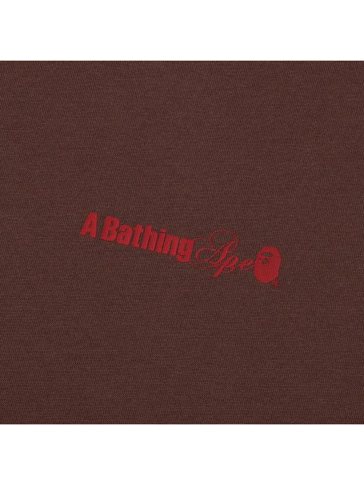 Футболка BAPE Water Print Logo Relaxed Fit Tee 'Brown' — изображение 3 из 4, коричневый