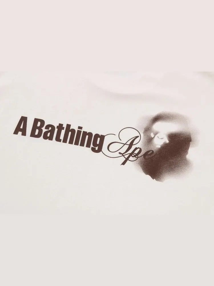 Футболка BAPE Water Print Logo Relaxed Fit Tee — изображение 4 из 4, белый