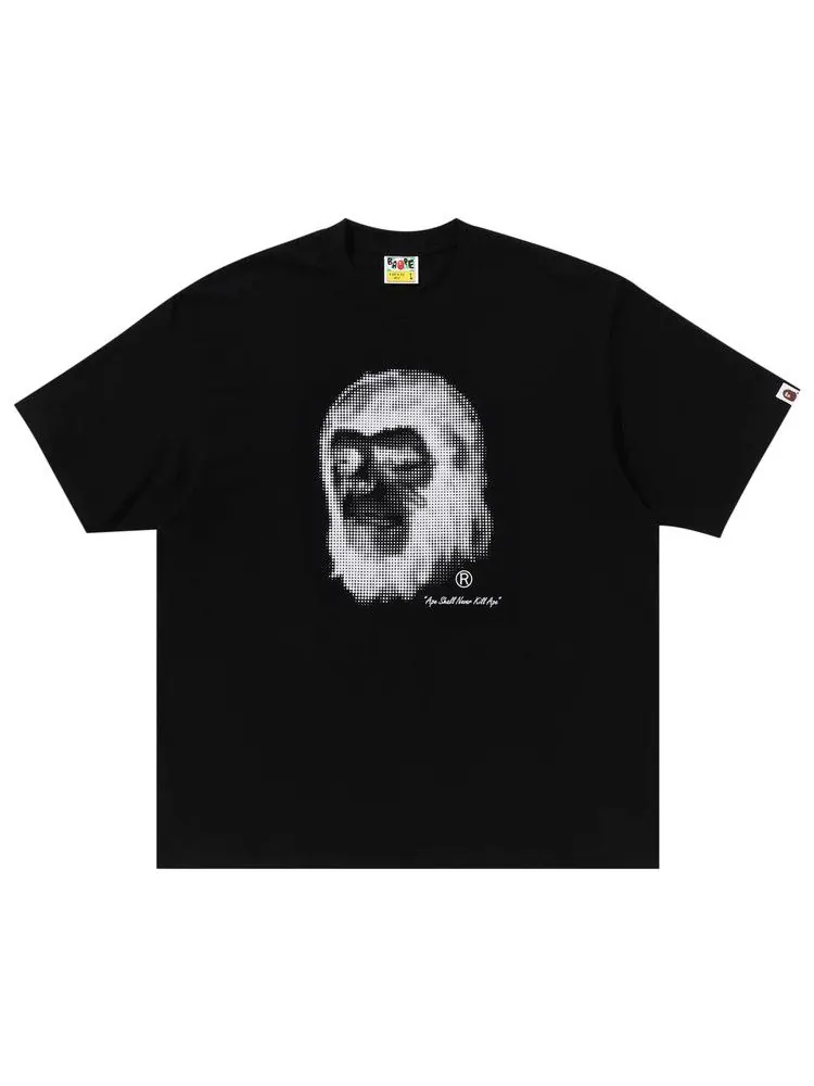 Футболка BAPE Pixel Comic Ape Head Relaxed Fit Tee — изображение 1 из 2, черный