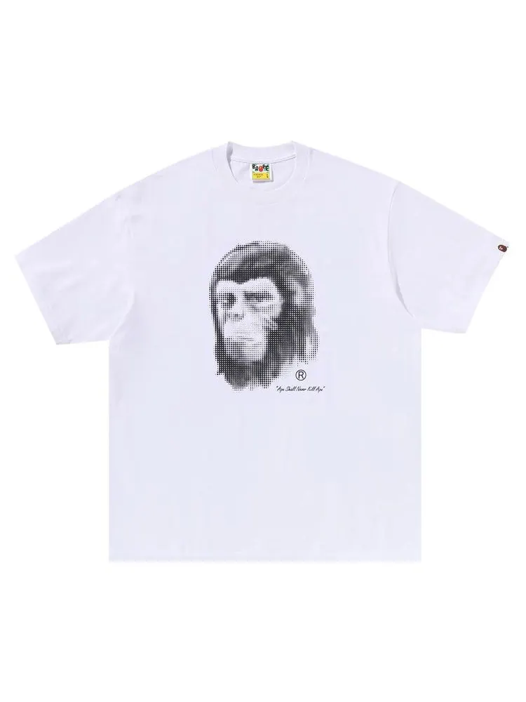 Футболка BAPE Pixel Comic Ape Head Relaxed Fit Tee — изображение 1 из 2, белый