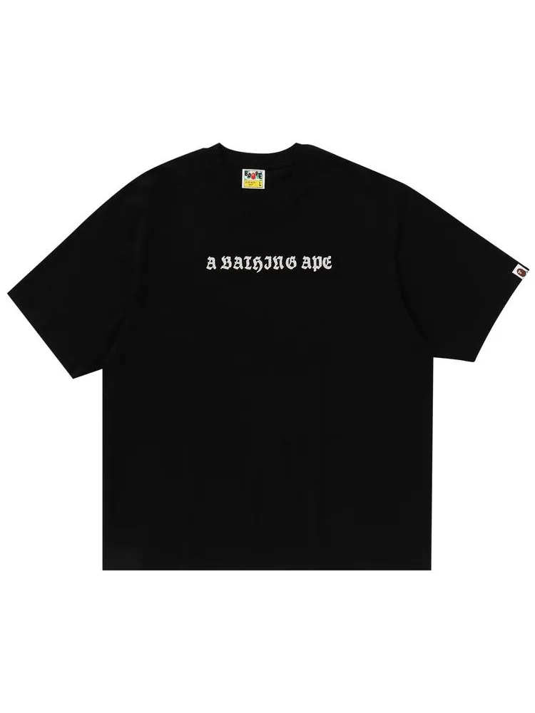 Футболка BAPE Gothic Logo Relaxed Fit Tee — изображение 1 из 4, черный