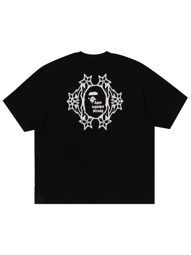 Футболка BAPE Gothic Logo Relaxed Fit Tee — изображение 2 из 4, черный