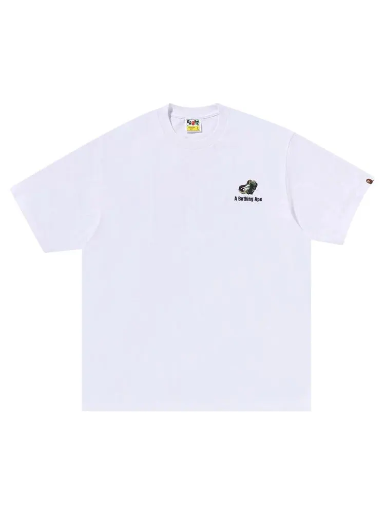Футболка BAPE ABC Camo Logo Relaxed Fit Tee — изображение 1 из 3, белый