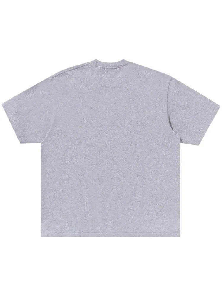 Футболка BAPE ABC Camo Logo Relaxed Fit Tee — изображение 2 из 3, серый