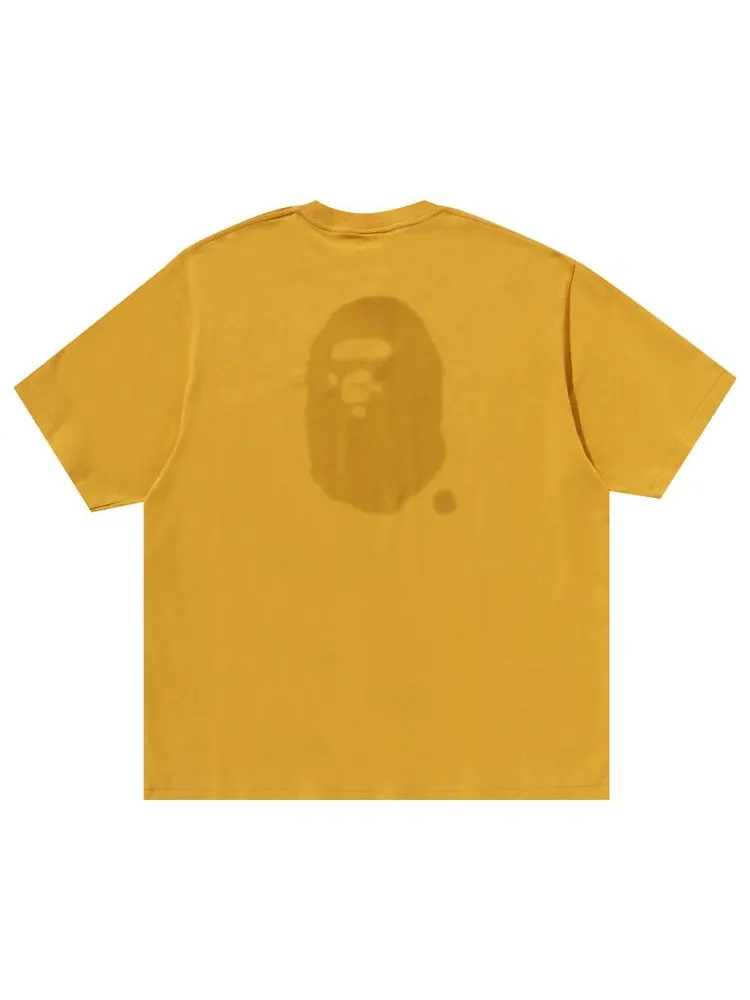 Футболка BAPE Logo Relaxed Fit Tee — изображение 2 из 4, желтый