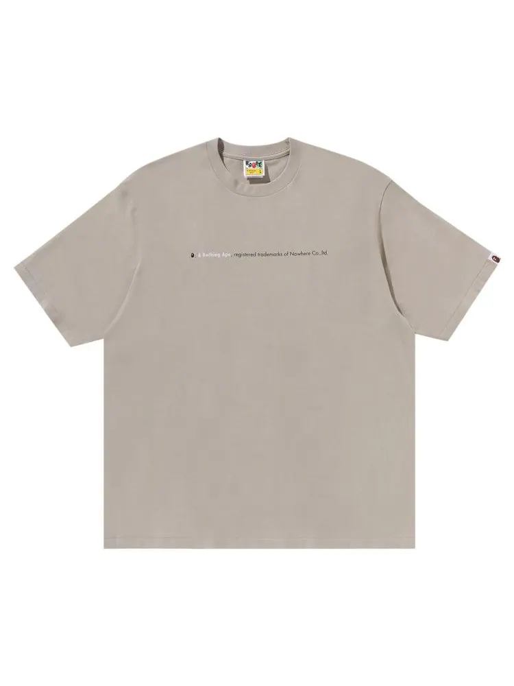 Футболка BAPE Hightlight Logo Relaxed Fit Tee — изображение 1 из 1, серый