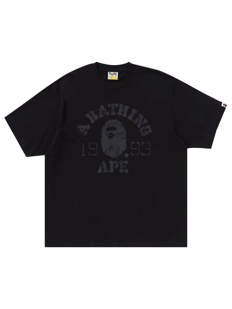 Футболка BAPE Screen Print College Relaxed Fit Tee — изображение 1 из 2, угольный