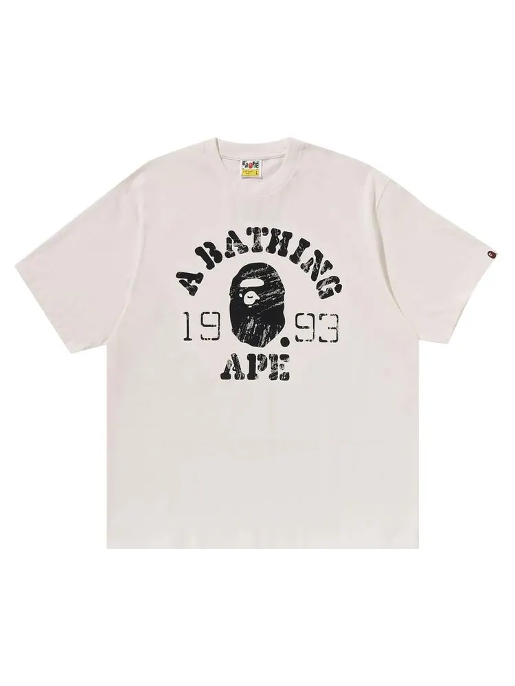 Футболка BAPE Screen Print College Relaxed Fit Tee — изображение 1 из 2, белый