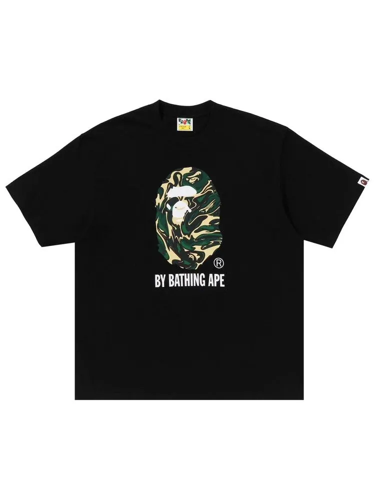 Футболка BAPE Marbling Camo By Bathing Ape Relaxed Fit Tee — изображение 1 из 3, черный