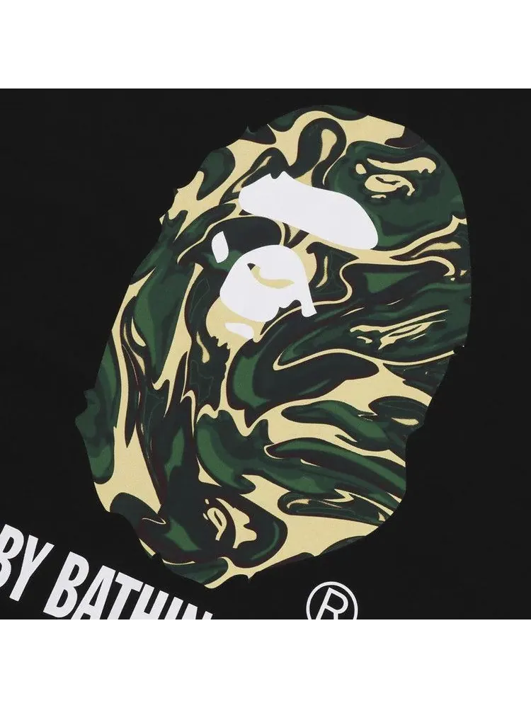 Футболка BAPE Marbling Camo By Bathing Ape Relaxed Fit Tee — изображение 3 из 3, черный