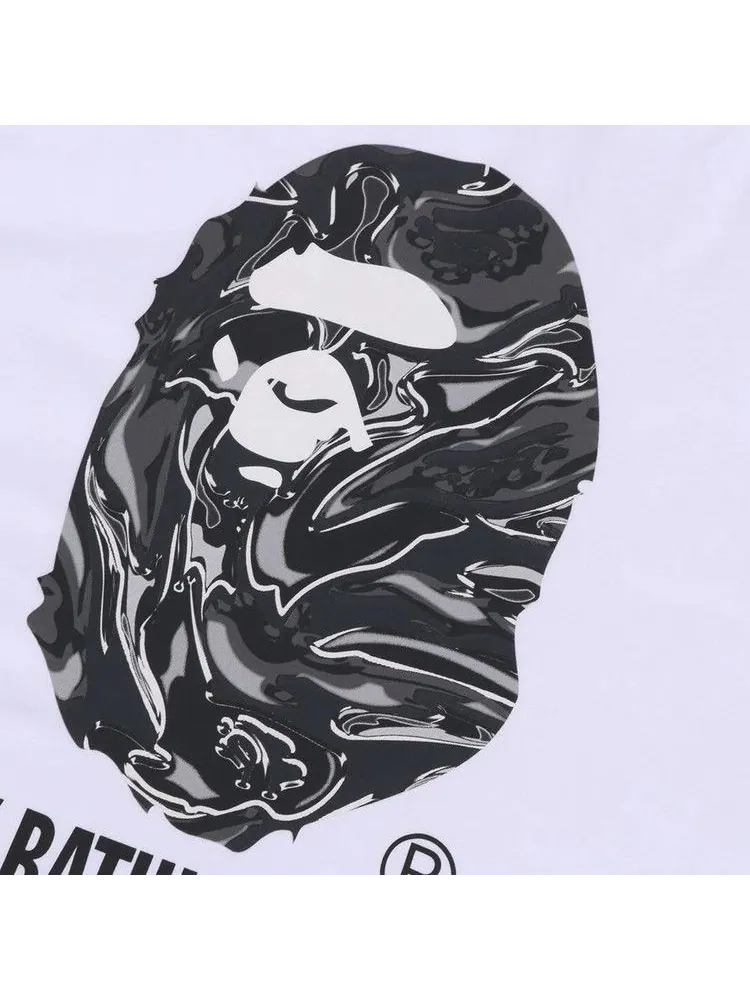 Футболка BAPE Marbling Camo By Bathing Ape Relaxed Fit Tee — изображение 3 из 3, белый