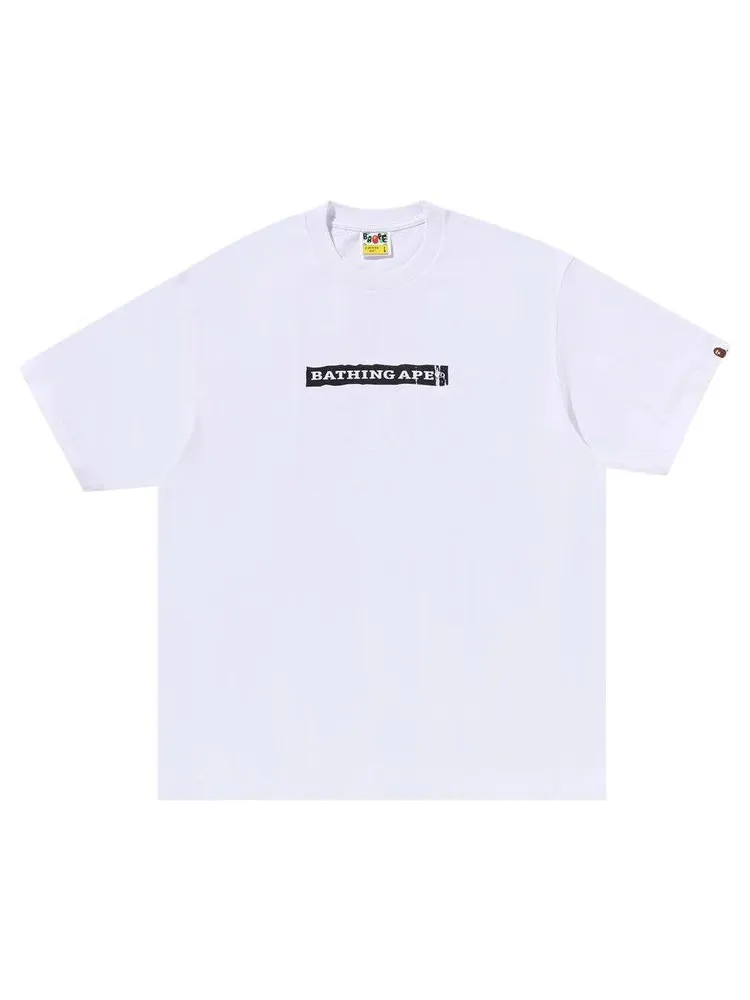 Футболка BAPE Screen Print Stencil Logo Relaxed Fit Tee — изображение 1 из 2, белый