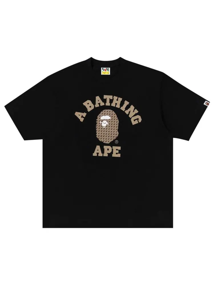 Футболка BAPE Sta Houndstooth College Relaxed Fit Tee — изображение 1 из 3, черный