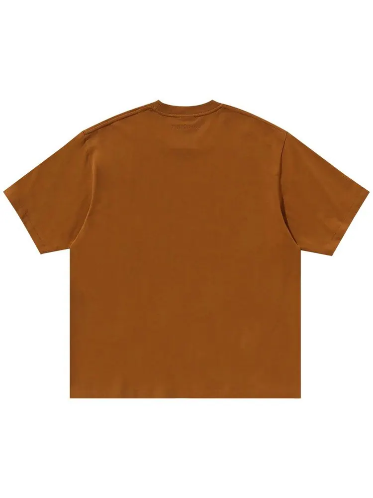 Футболка BAPE Sta Houndstooth College Relaxed Fit Tee 'Brown' — изображение 2 из 2, коричневый