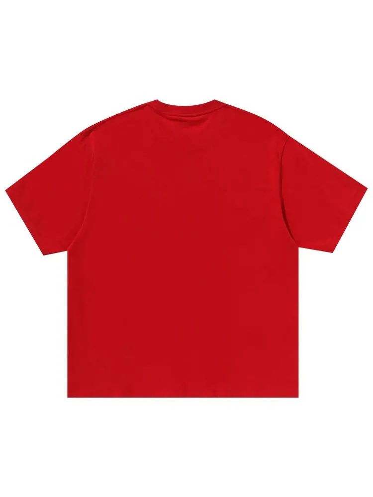 Футболка BAPE Crest College Logo Relaxed Fit Tee — изображение 2 из 2, красный