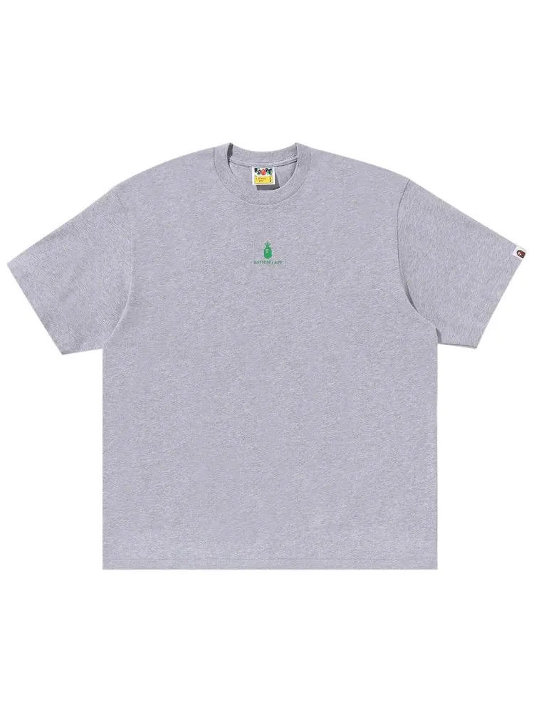 Футболка BAPE College Logo Relaxed Fit Tee — изображение 1 из 2, серый