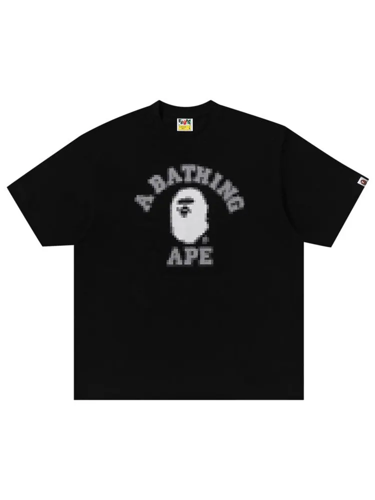 Футболка BAPE Pixal College Relaxed Fit Tee — изображение 1 из 2, черный
