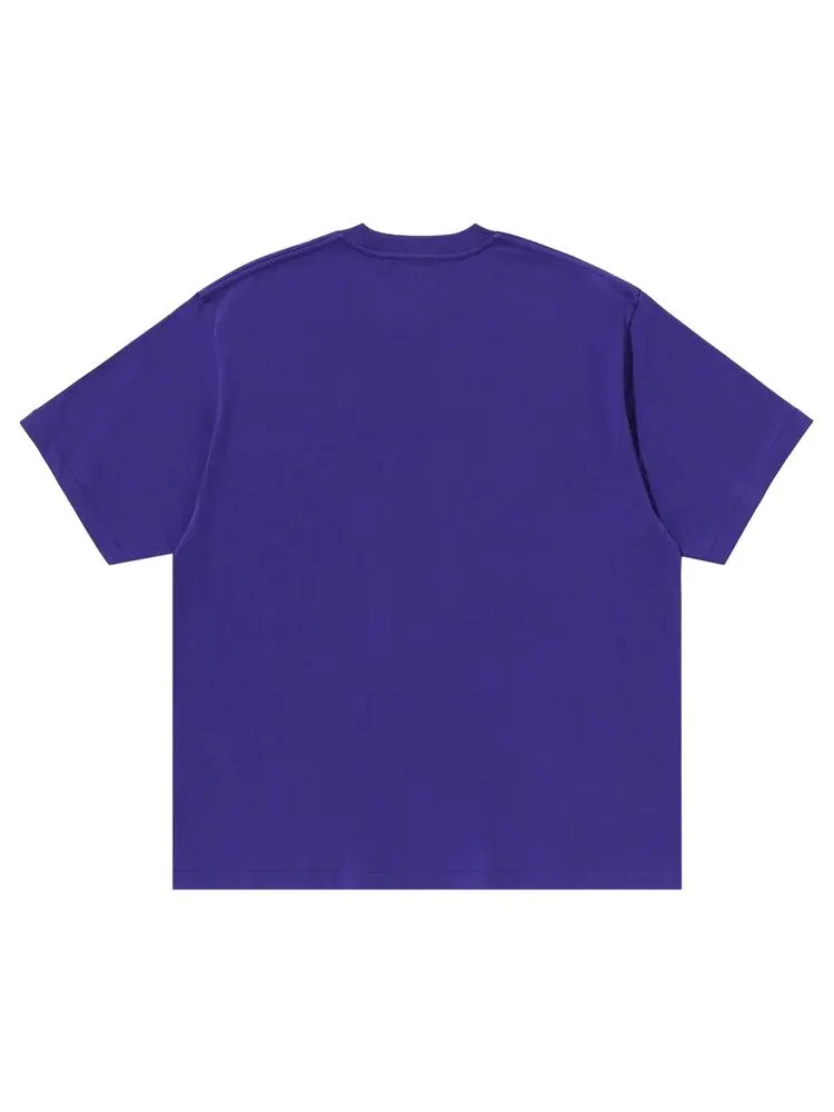 Футболка BAPE Pixal College Relaxed Fit Tee 'Purple' — изображение 2 из 3, фиолетовый