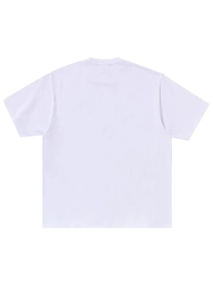 Футболка BAPE ABC Camo Illusion Ape Head Relaxed Fit Tee — изображение 2 из 3, белый