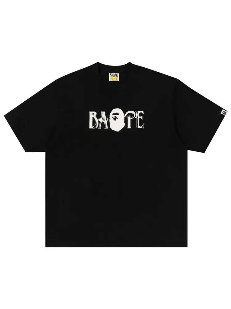 Футболка BAPE Screen Print Logo Relaxed Fit Tee — изображение 1 из 2, черный