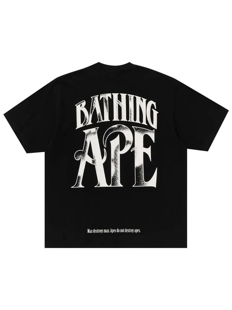 Футболка BAPE Screen Print Logo Relaxed Fit Tee — изображение 2 из 2, черный