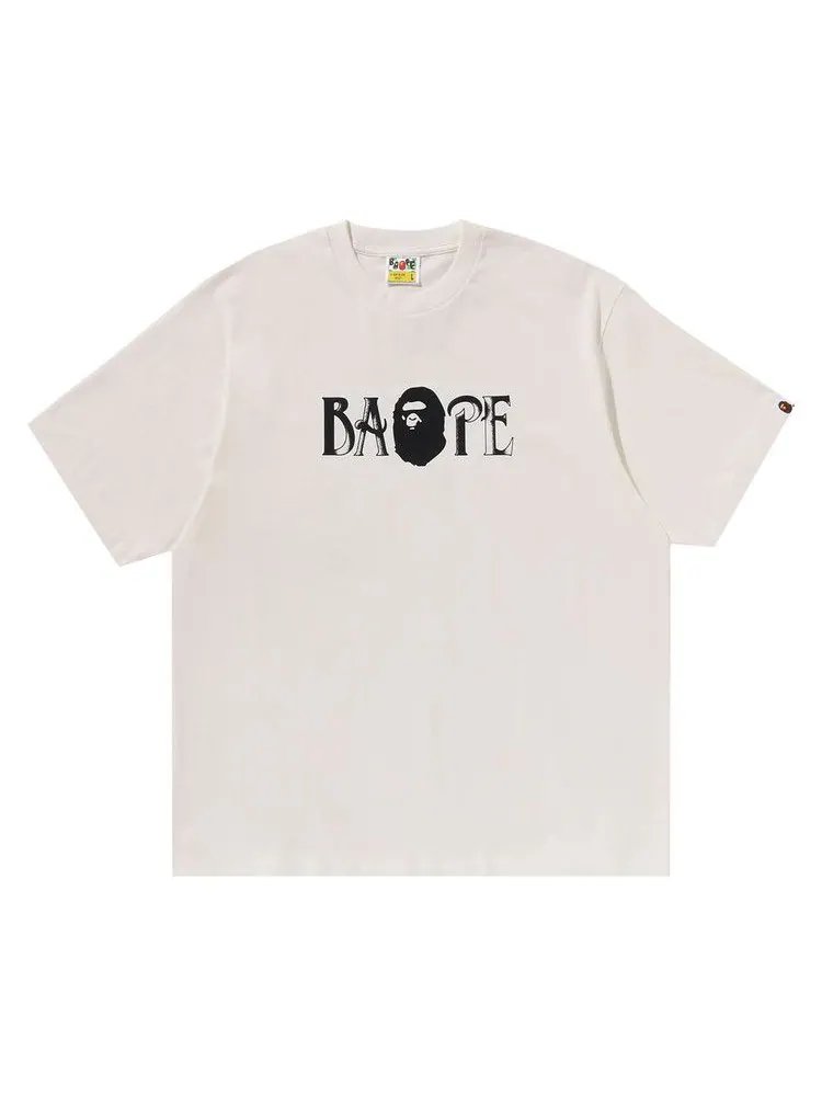 Футболка BAPE Screen Print Logo Relaxed Fit Tee — изображение 1 из 2, белый