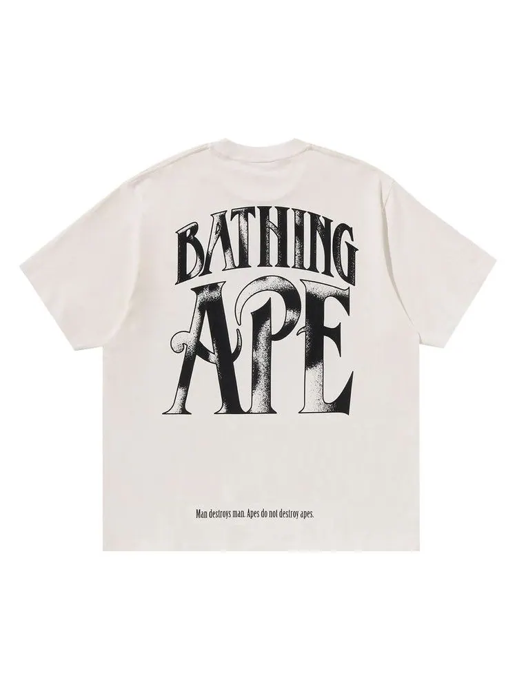 Футболка BAPE Screen Print Logo Relaxed Fit Tee — изображение 2 из 2, белый