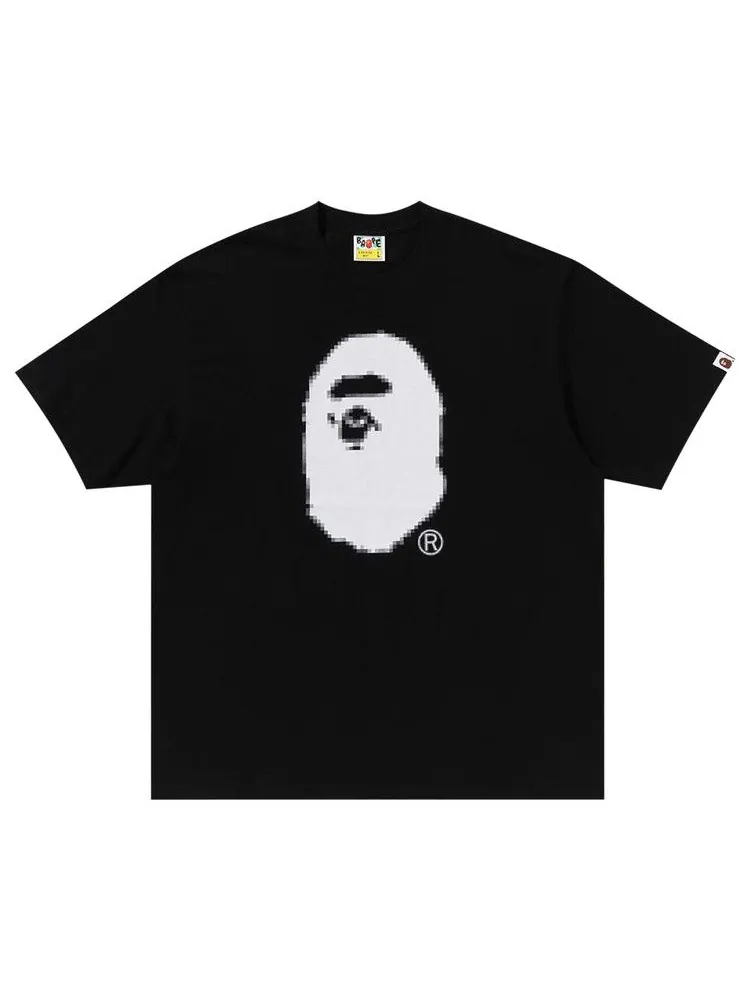 Футболка BAPE Pixel Ape Head Relaxed Fit Tee — изображение 1 из 2, черный