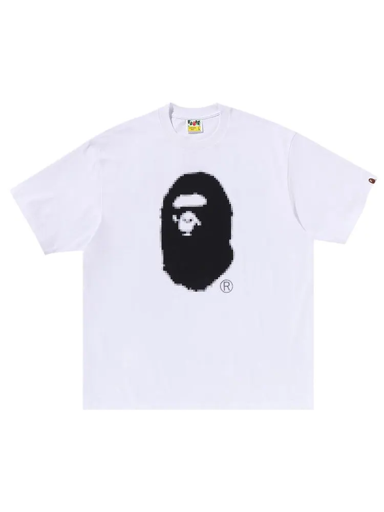 Футболка BAPE Pixel Ape Head Relaxed Fit Tee — изображение 1 из 2, белый