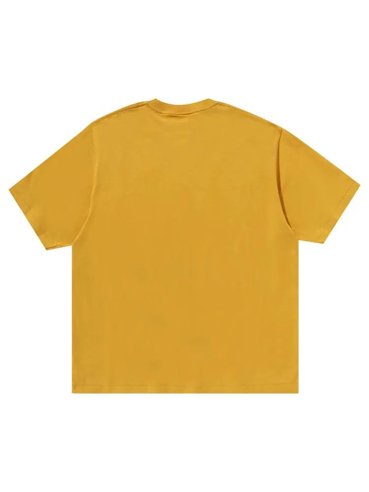 Футболка BAPE Gothic College Relaxed Fit Tee — изображение 2 из 3, желтый