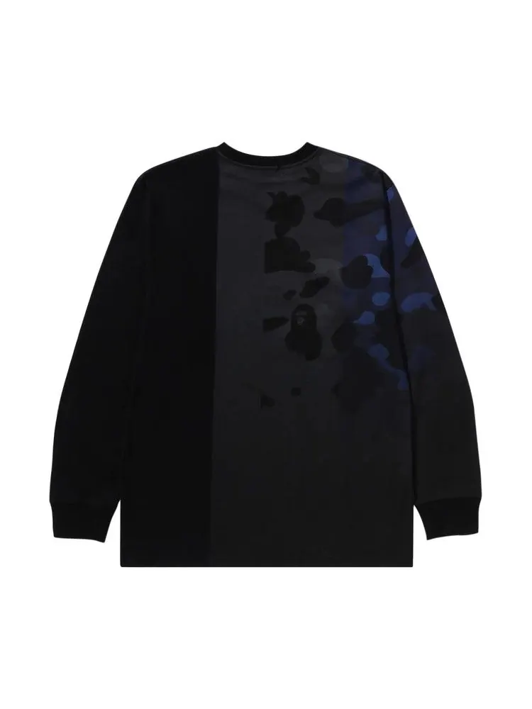 Футболка BAPE Patch Work Print Long-Sleeve Tee — изображение 2 из 2, черный