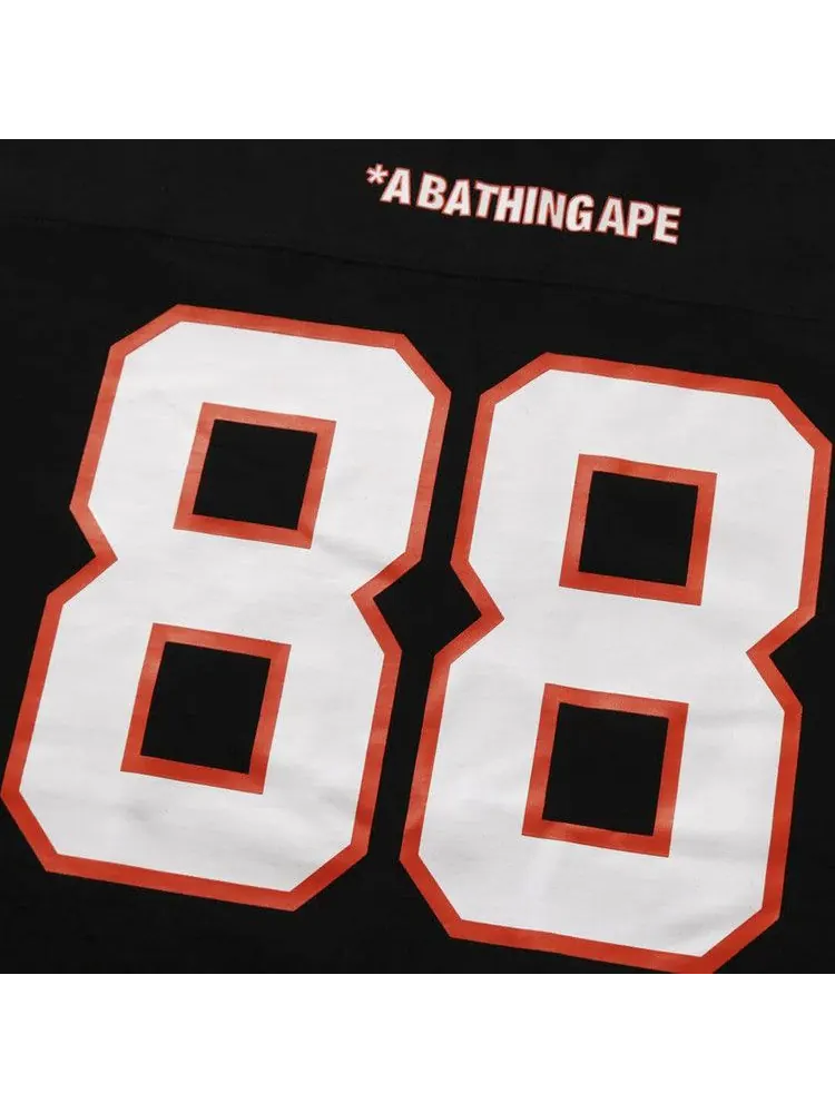 Футболка BAPE Football Relaxed Fit Long-Sleeve Tee — изображение 2 из 2, черный