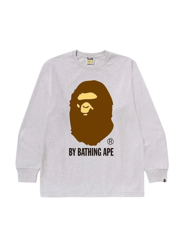 Футболка BAPE By Bathing Ape Long-Sleeve Tee — изображение 1 из 2, серый
