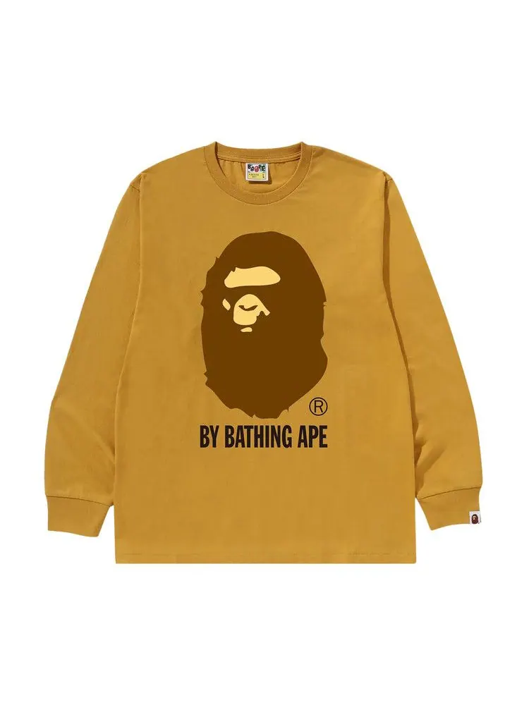 Футболка BAPE By Bathing Ape Long-Sleeve Tee — изображение 1 из 2, желтый