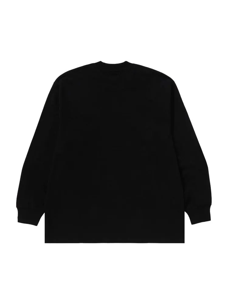 Футболка BAPE One Point Ape Head Relaxed Fit Long-Sleeve Tee — изображение 2 из 3, черный