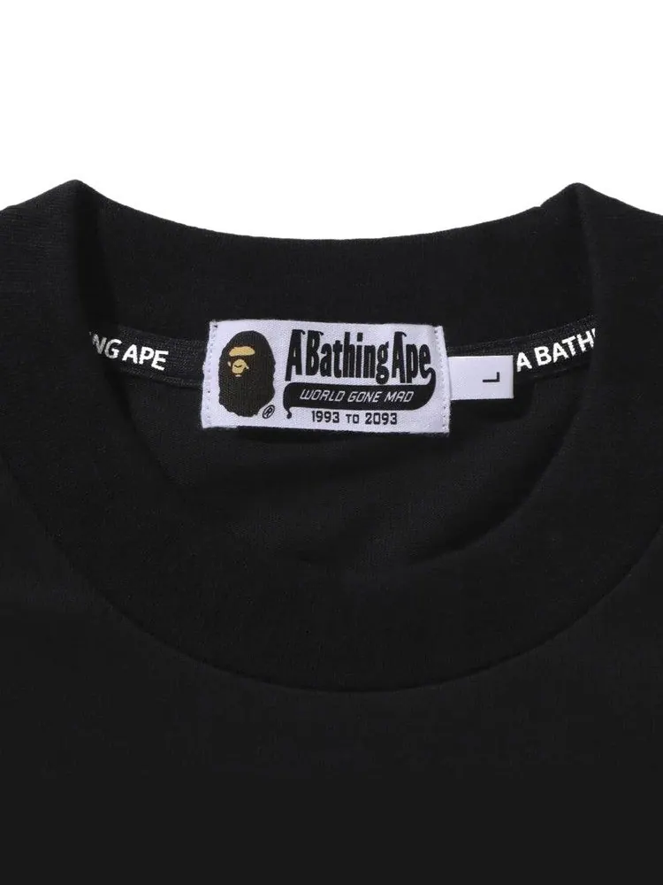 Футболка BAPE One Point Ape Head Relaxed Fit Long-Sleeve Tee — изображение 3 из 3, черный