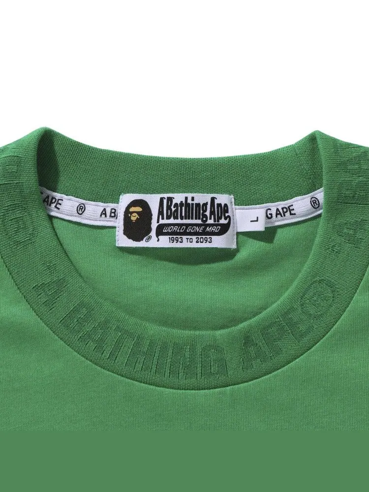 Футболка BAPE One Point Ape Head Relaxed Fit Long-Sleeve Tee — изображение 3 из 3, зеленый