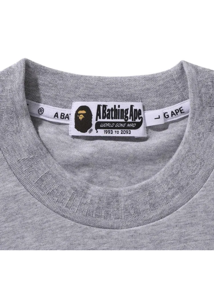 Футболка BAPE One Point Ape Head Relaxed Fit Long-Sleeve Tee — изображение 3 из 3, серый