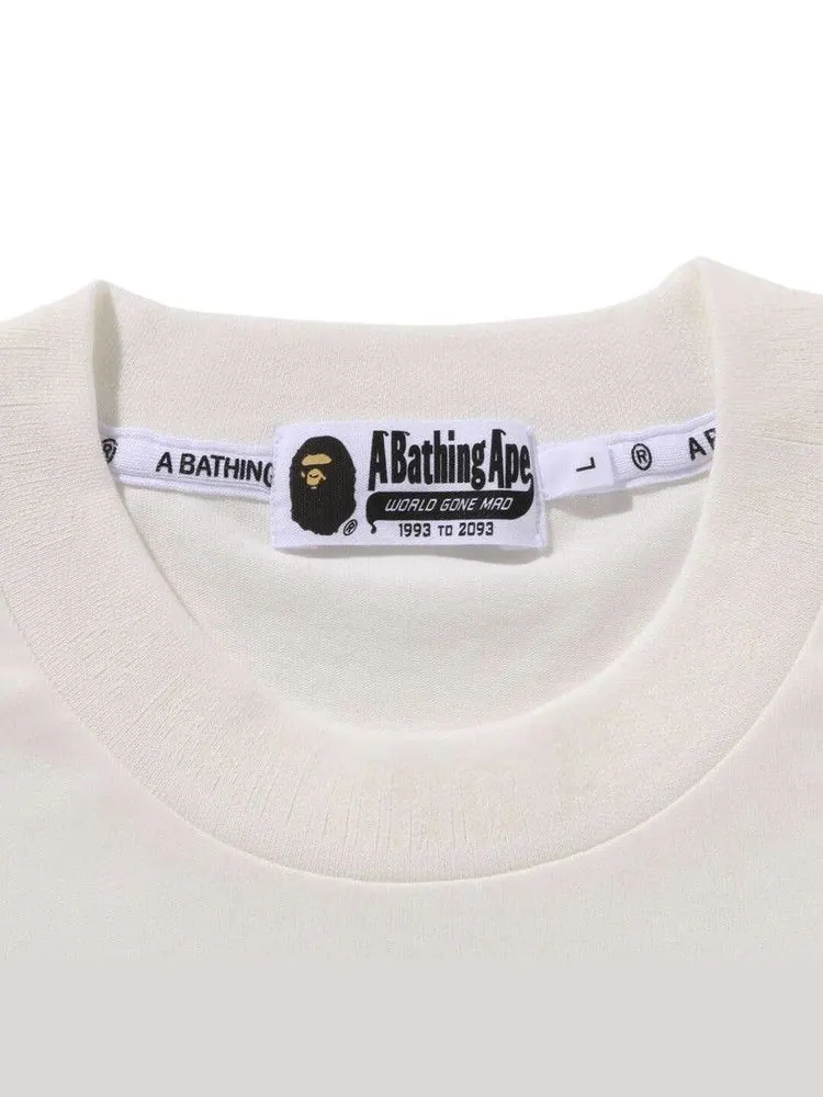 Футболка BAPE One Point Ape Head Relaxed Fit Long-Sleeve Tee — изображение 3 из 3, белый