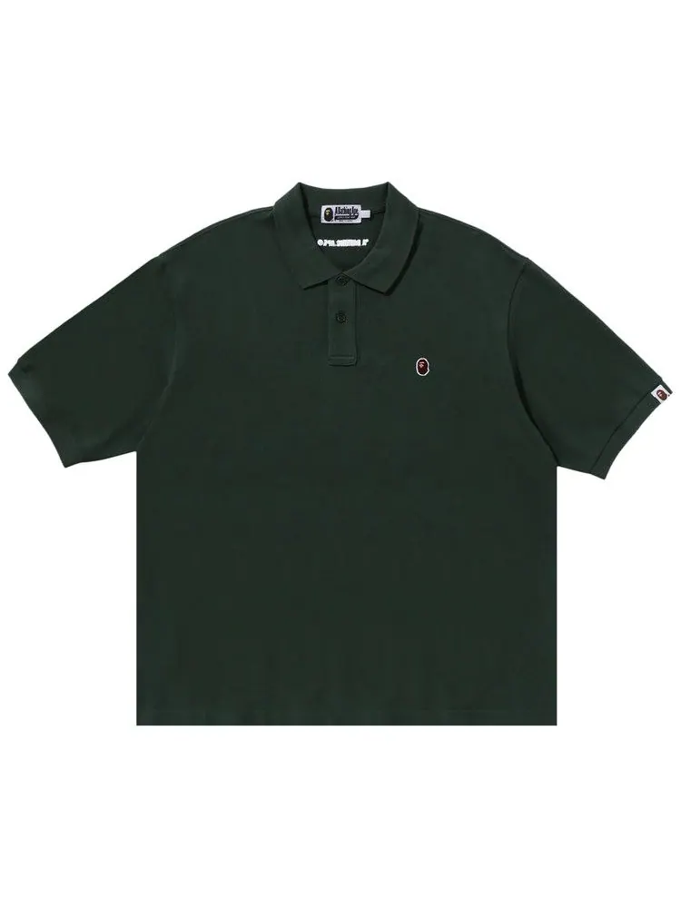 Поло BAPE One Point Relaxed Fit Polo Shirt — изображение 1 из 1, зеленый