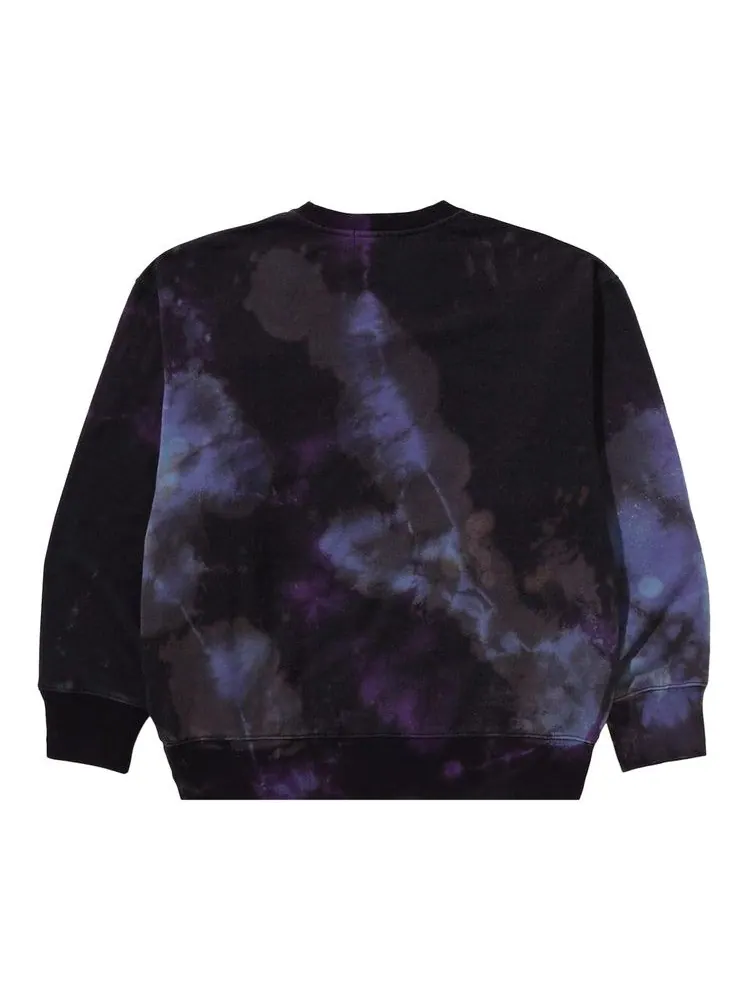 Толстовка BAPE Tie Dye Ape Head Relaxed Fit Crewneck Sweatshirt — изображение 2 из 2, черный