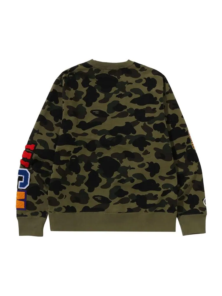 Свитер BAPE 1st Camo Shark Crewneck — изображение 2 из 2, зеленый