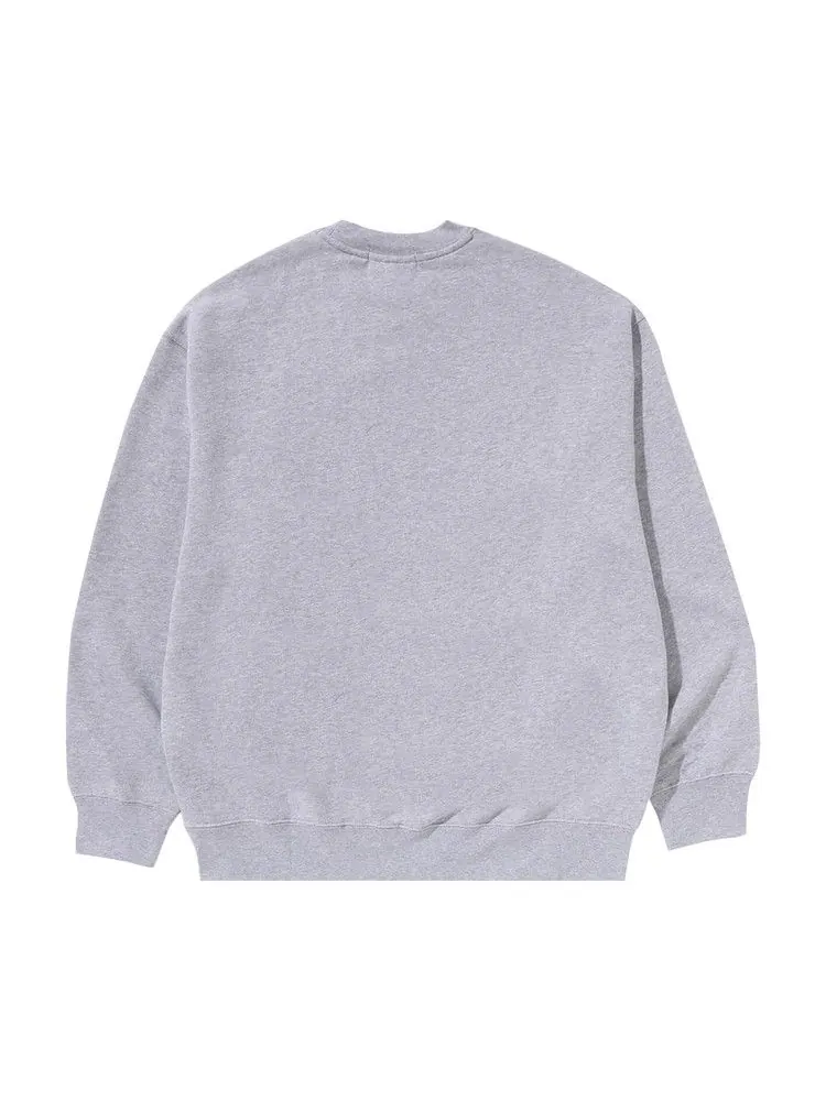 Толстовка BAPE ABC Camo Ape Head Relaxed Fit Crewneck Sweatshirt — изображение 2 из 2, серый