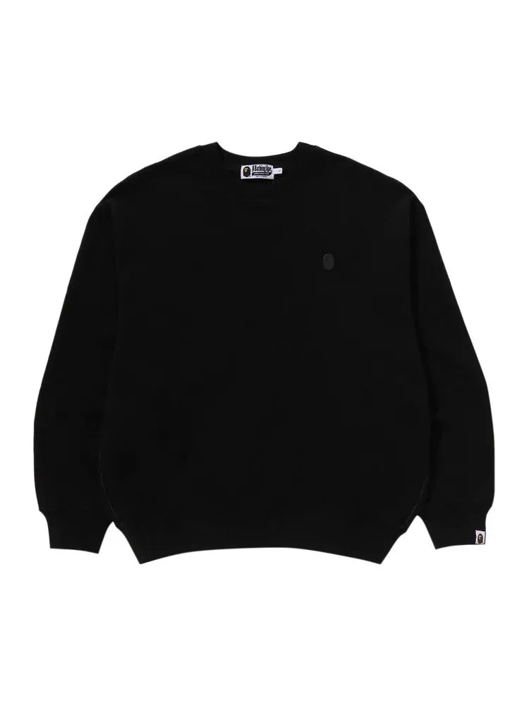 Толстовка BAPE One Point Relaxed Fit Crewneck Sweatshirt — изображение 1 из 3, черный