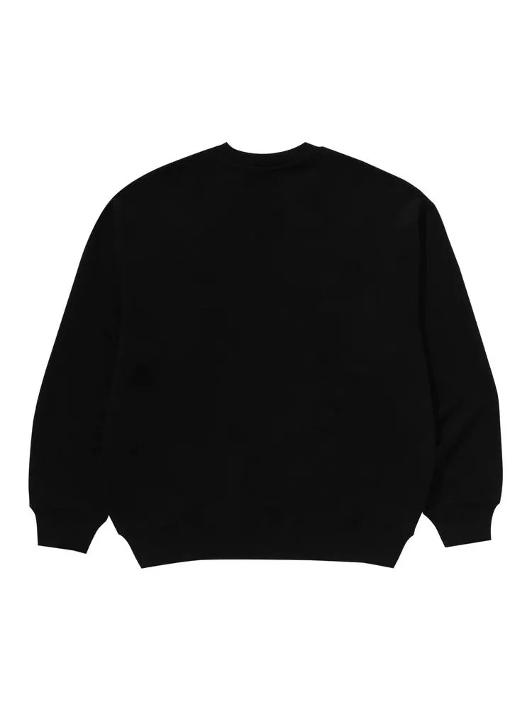 Толстовка BAPE One Point Relaxed Fit Crewneck Sweatshirt — изображение 2 из 3, черный