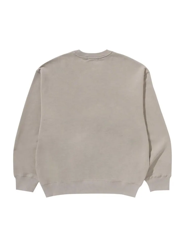 Толстовка BAPE One Point Relaxed Fit Crewneck Sweatshirt — изображение 2 из 3, бежевый