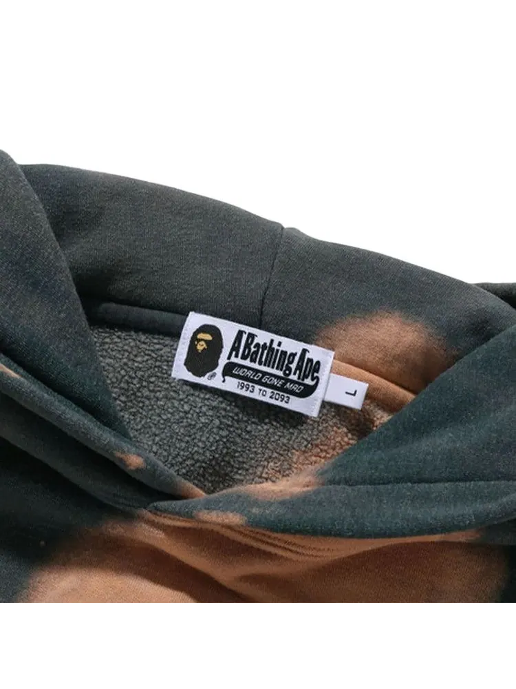 Худи BAPE Tie Dye College Relaxed Fit Pullover Hoodie — изображение 3 из 3, бежевый