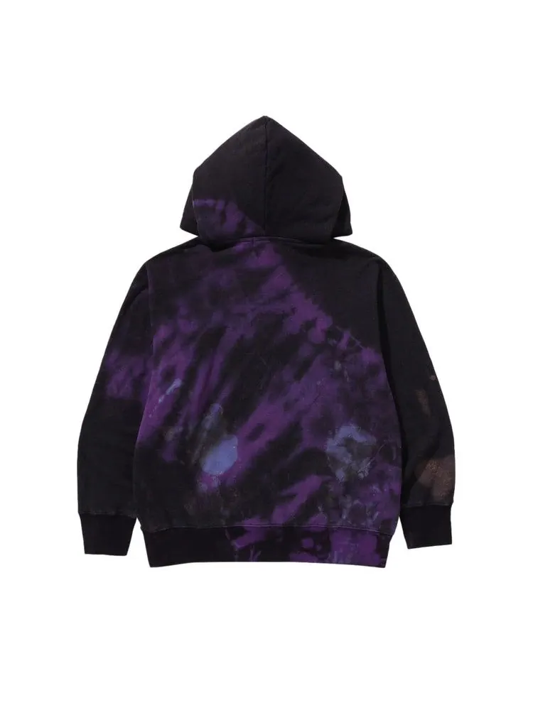 Худи BAPE Tie Dye College Relaxed Fit Pullover Hoodie — изображение 2 из 2, черный
